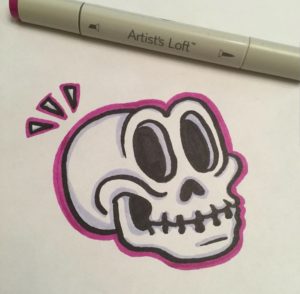 Marker art character design