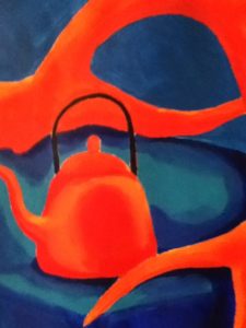 Acrylic Teapot Painting